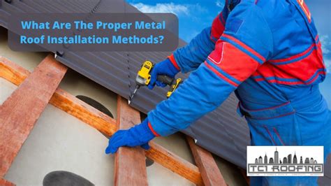 What Are The Proper Metal Roof Installation Methods? ⋆ TCI Manhattan Roofing Repair Services NYC