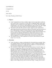 Lab Report Jared Mcmichael Docx Jared Mcmichael Centripetal