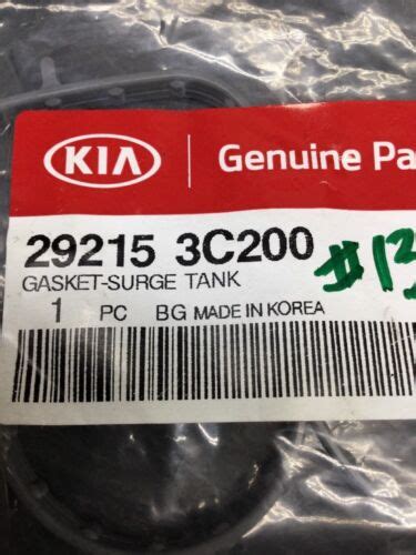 Fits Kia Fuel Injection Plenum Surge Tank Gasket C Oem Ebay