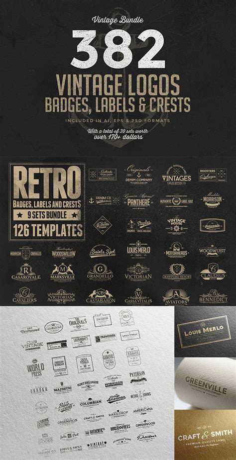 500+ Vintage Logo Templates | | Graphic Design Junction