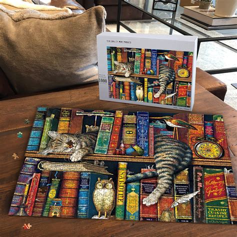 The Cat Of Charles Wysocki Jigsaw Puzzle/ Jigsaw Puzzles for | Etsy