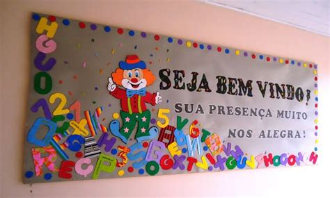 Painel De Boas Vindas Escola - Painel de boas vindas para escola | Cartazes de boas vindas, Decoração ...