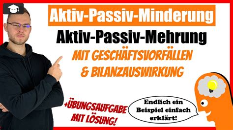 Aktiv Passiv Mehrung Und Aktiv Passiv Minderung Erkl Rt Youtube