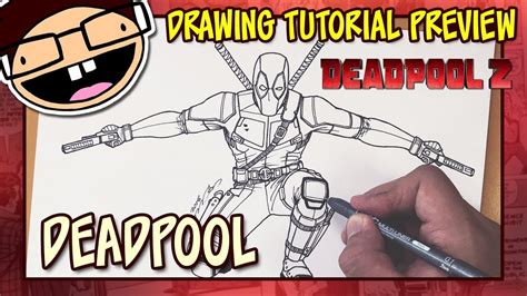 [preview] How To Draw Deadpool Deadpool 2 Drawing Tutorial Time Lapse Youtube