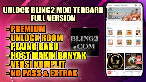 UPDATE Bling2 Mod Apk Terbaru 2023 Unlock Room Aplikasi Live