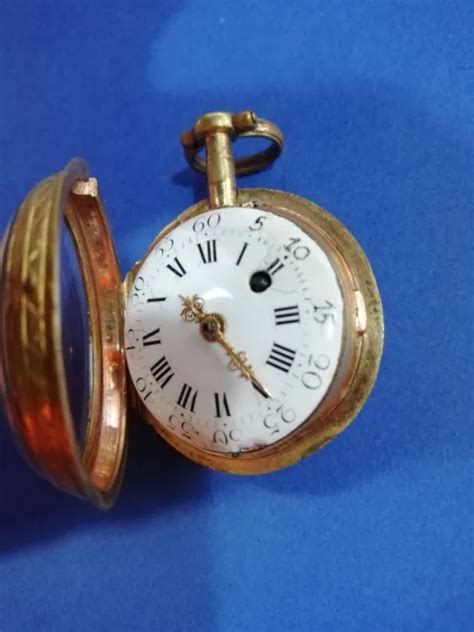 Montre Coq Gousset Ancienne En Or L Pine Paris Horloger Du Roy