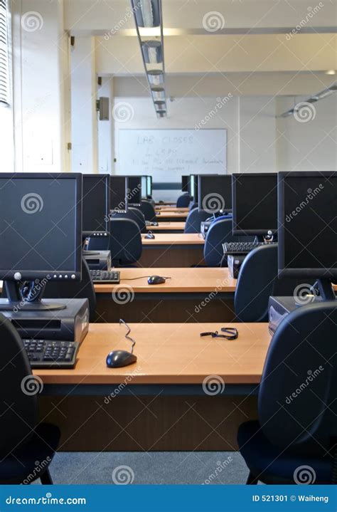 Computer Cluster Stock Image Image Of Hall Blue Processor 521301