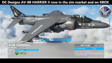 DC Designs AV 8B HARRIER II Flight Review Microsoft Flight