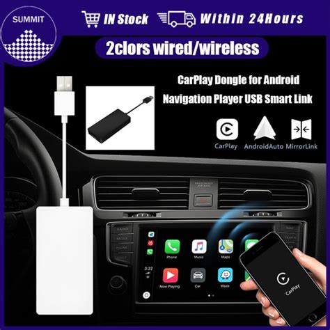 CarPlay Carlinkit Wired Less Adapter USB WiFi Android Auto Connect For