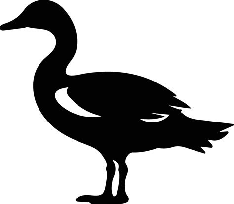 goose black silhouette 38101078 Vector Art at Vecteezy