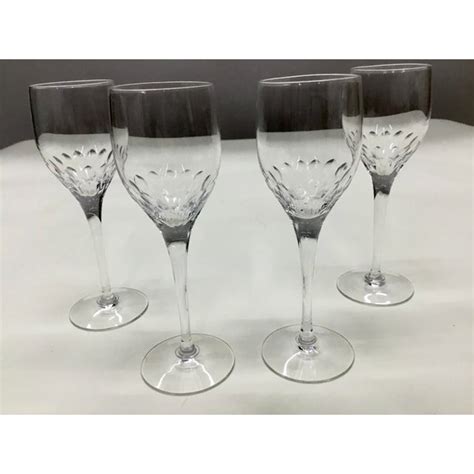 Orrefors Sweden Prelude Crystal Port Wine Glasses - Set of 4 | Chairish