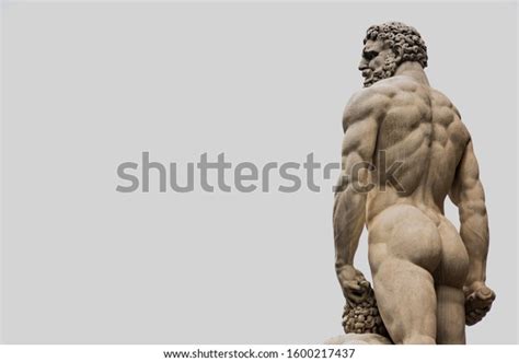 Sculpture Ancient Greek Naked Man Behind Foto Stock 1600217437 Shutterstock