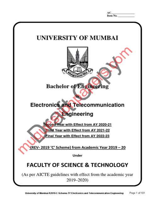 Be Electronics And Telecommunication Third Year Te Semester 6 Rev 2019 C Scheme Pdf Antenna