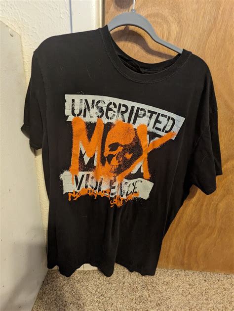 Jon Moxley Xl Pro Wrestling Shirt Unscripted Violence Gem