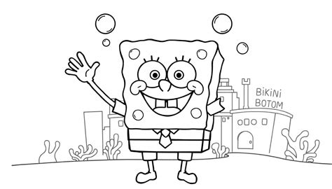 SpongeBob S Bikini Bottom Color Panel Adventure Make Your Own Coloring Page