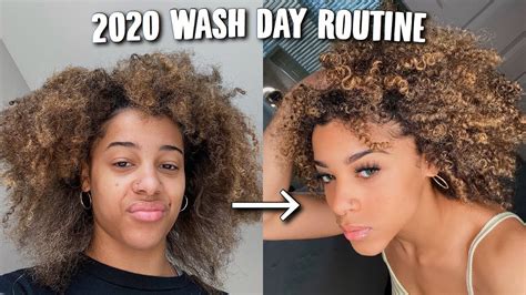 Curly Hair Wash Day Routine Azlia Williams Youtube