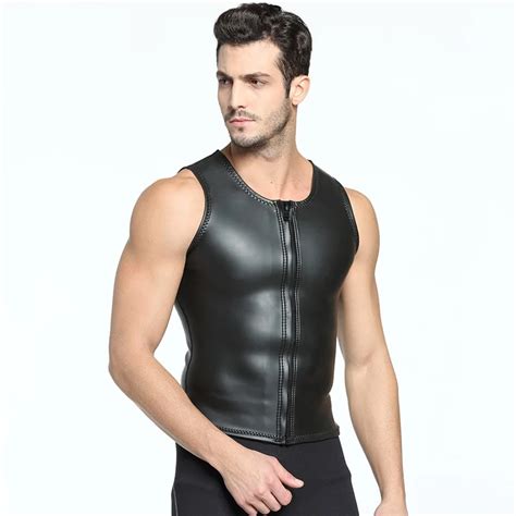 2mm Men Scuba Diving Vest Sleeveless Wetsuit Swimwear Keep Inside Warm