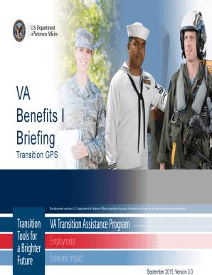 Fillable Online Benefits Va VA Benefits I Briefing Slides VA Benefits