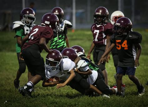 Little Kids Playing Football