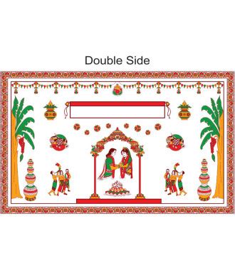 Buy Both Side Printed Antarpat | Addutera for indian wedding.