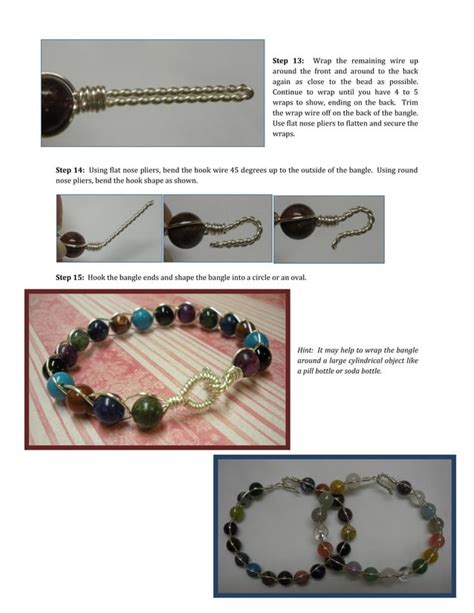 Easy Wire And Bead Braided Bracelet Tutorial Pdf