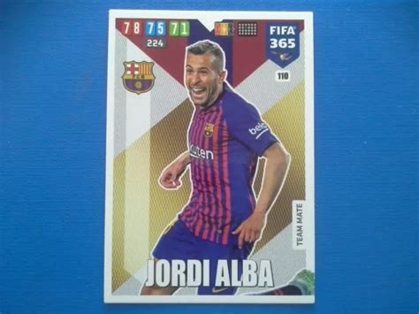 PANINI ADRENALYN FIFA 365 2020 N 110 Jordi Alba Barcelona EUR 1 00