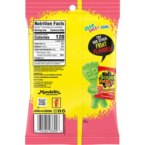 Sour Patch Kids Watermelon Soft And Chewy Candy 8 Oz Bag