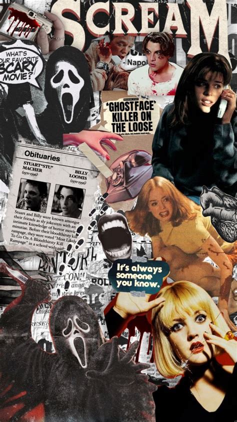 Horror Movie Collage Wallpaper