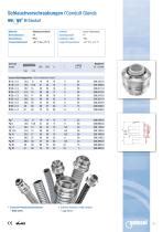 Presse étoupe en laiton nickelé M Conduit Geissel IP54 IP40