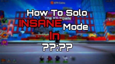 How To Solo Insane Mode Skibidi Tower Defense Game Play Youtube