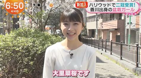 大里菜桜がかわいい小学校中学校高校や英語や身長はめざましテレビ新イマドキガール 女性アナウンサー大図鑑