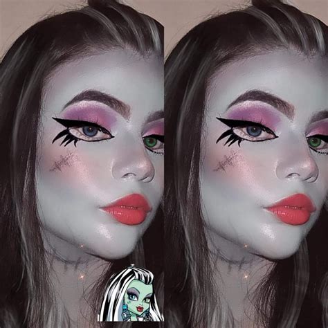 Esp Eng Maquillaje Inspirado En Frankie Stein Monster High Makeup Inspired By Frankie