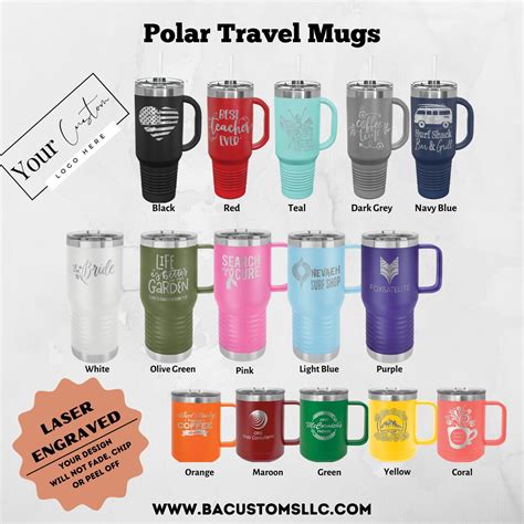 Custom Travel Mug Keeps Drinks Hot Or Cold Design Your Own Mug On The Go Mug For Active