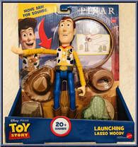 Woody Launching Lasso Disney Pixar Basic Series Mattel Action