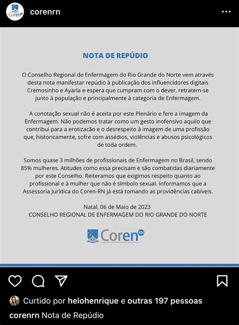 Jornal Informal📰 On Twitter 🚨coren Rn Manifestou Nota De Repúdio