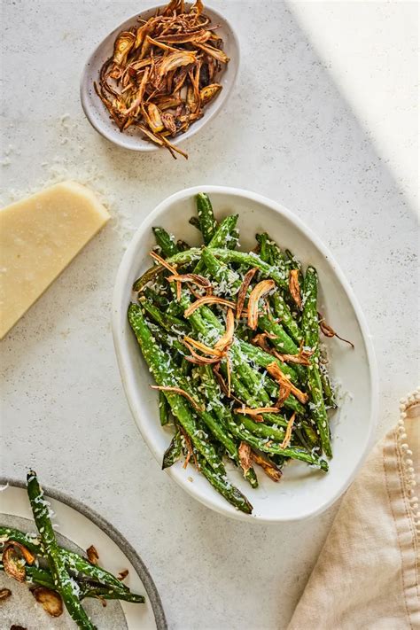 Haricots verts et échalotes frites à la friteuse à air Cuisinez