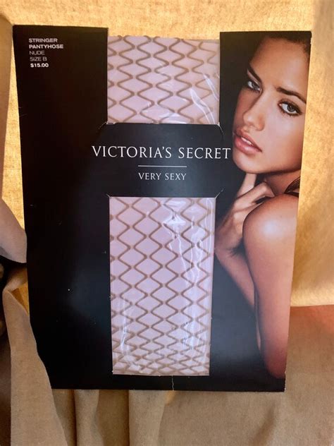 Victorias Secret Very Sexy Nude Fishnet Stockings Pan Gem