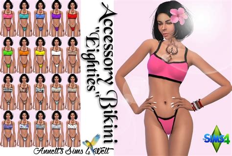 Annett S Sims 4 Welt Accessory Bikini Eighties