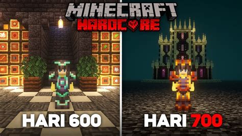 Aku Bertahan Hidup Hari Di Minecraft Hardcore Minecraft Videos