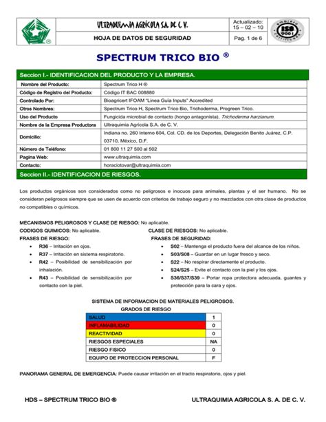 Spectrum Trico Bio