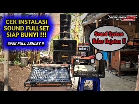 Fullset Sound Minimalis Subwoofer Inch Ashley Full Instalasi Sound