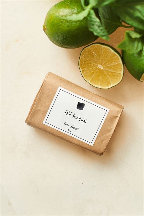 Твёрдое мыло LIME BASIL - BY KAORI