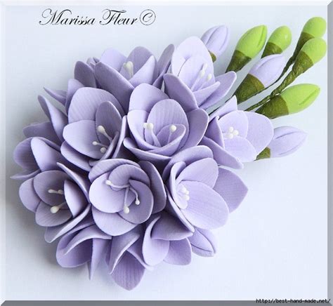 Грациозные цветочные украшения и аксессуары из пластики от Marissa ...