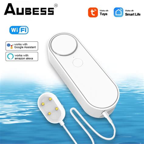 Jual PREORDER Tuya Water Leakage Sensor WIFI Leak Level Sound Alarm