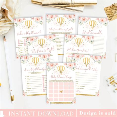 Hot Air Balloon Baby Shower Etsy