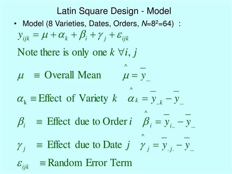 Ppt Latin Square Design Powerpoint Presentation Free Download Id