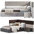 Bed Boiserie Set By Tvils 3d model Download Maxve