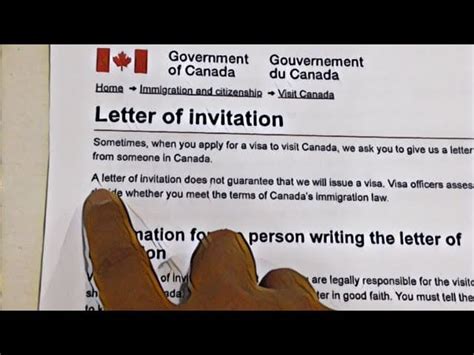 Letter Of Invitation For Canadian Visa Neighbourhood Notary