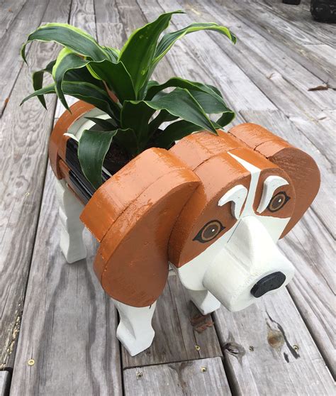 Excited To Share This Item From My Etsy Shop Wooden Animal Planter