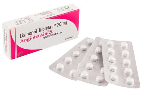 Angiotensin 20 Lisinopril 20mg 10 Tablets HealingPharma Co